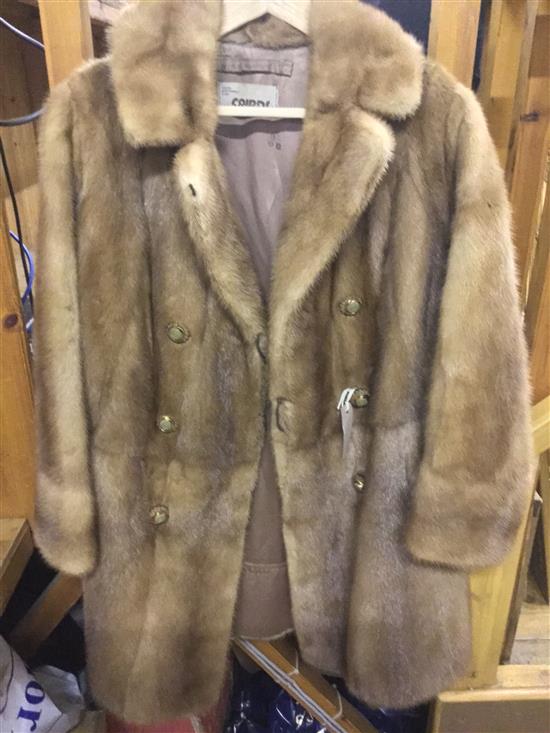 3/4 length blond mink jacket